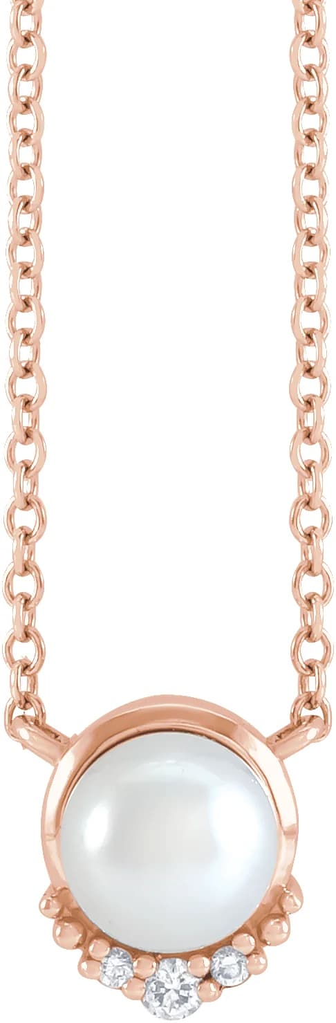 Accented Pearl Necklace
