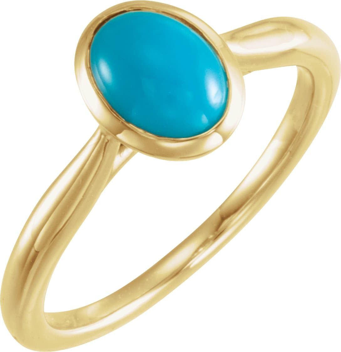 14K Rose 10x8 mm Natural Ethiopian Opal Cabochon Ring