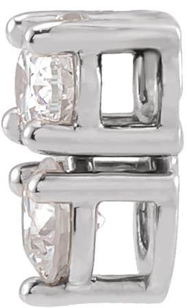 Two-Stone Necklace or Slide Pendant view 2