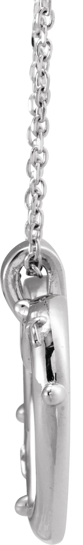 Rosary Heart Necklace, view 3
