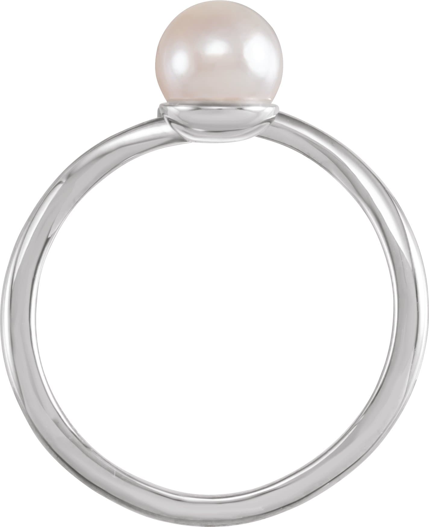 Freeform Pearl Ring view 2