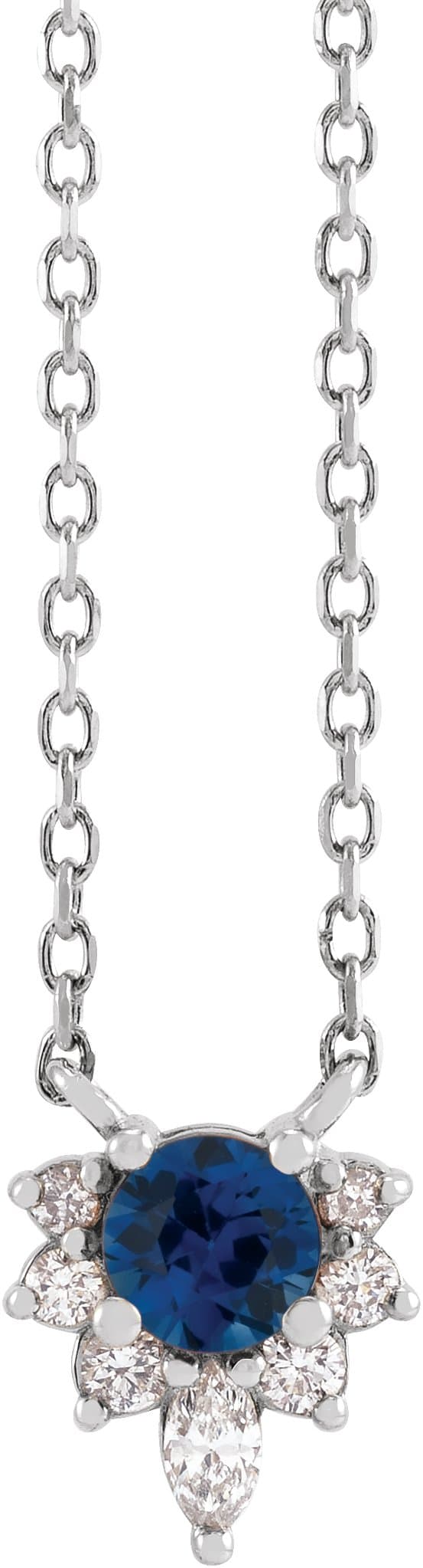 14K Yellow Gold 1/4 CTW Natural Diamond Necklace Center