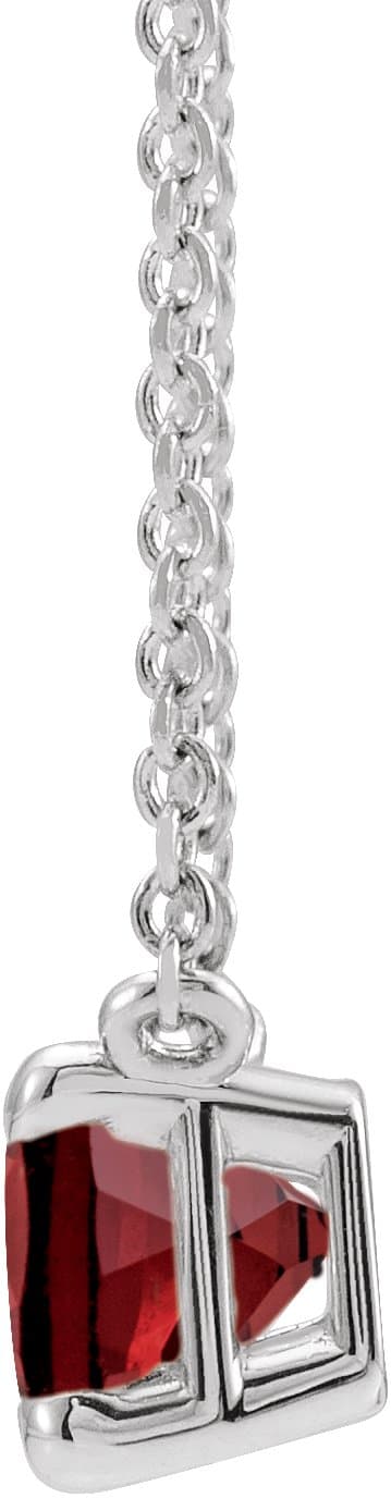 Emerald Claw-Prong Necklace or Center view 2
