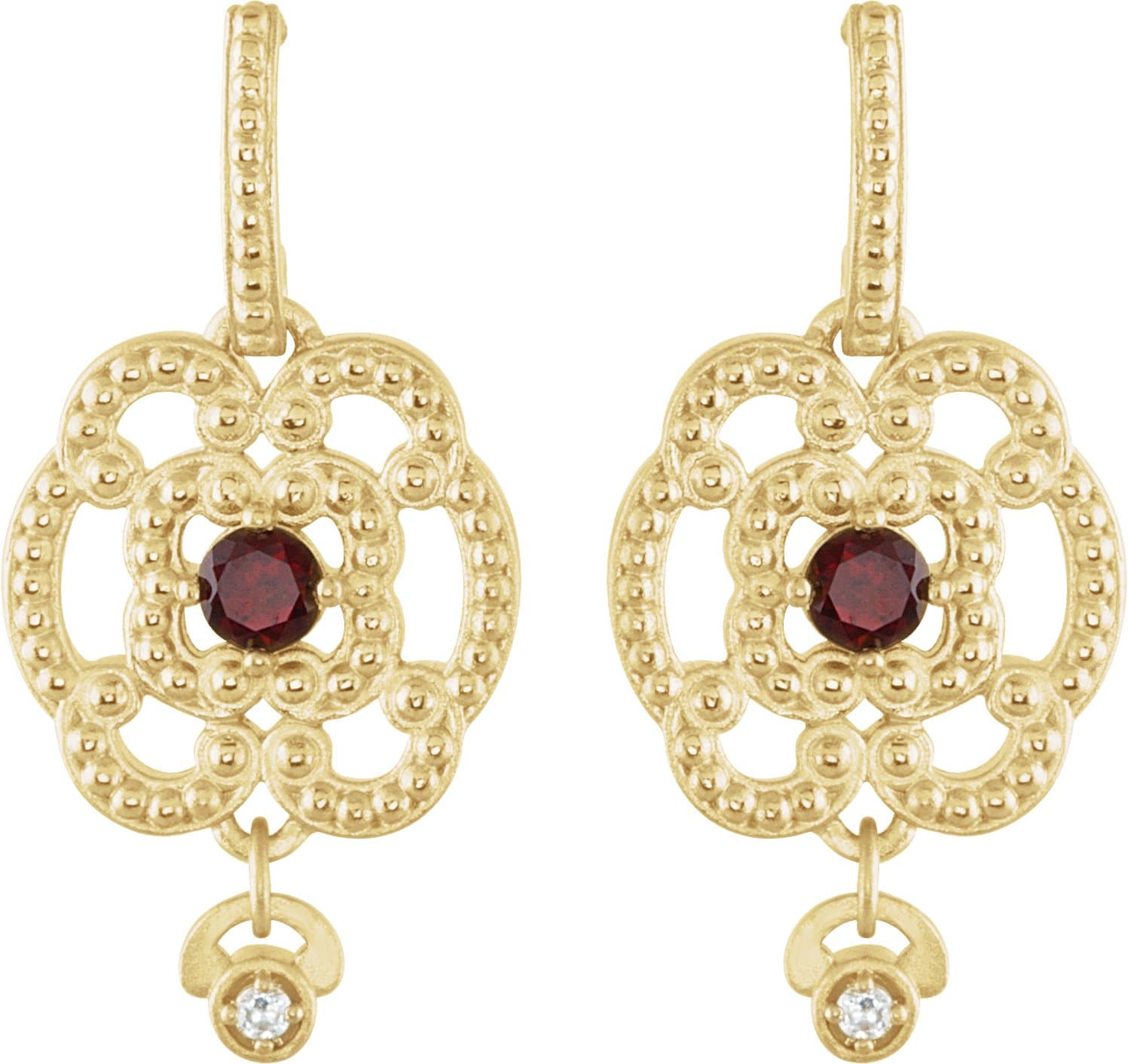 Granulated Earrings view 2