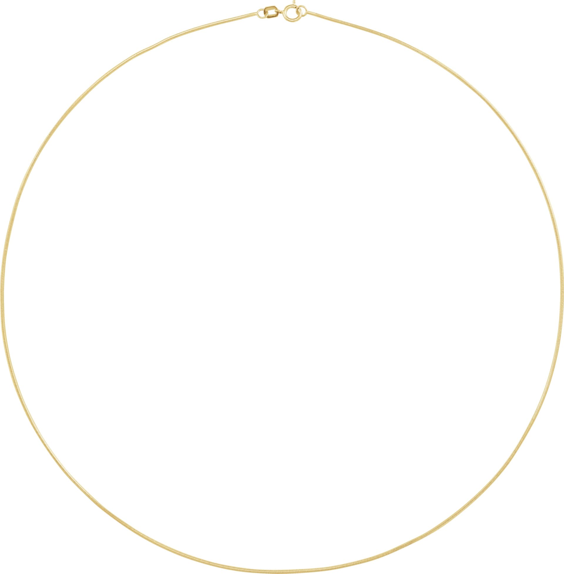 1 mm Round Snake Chain view 2