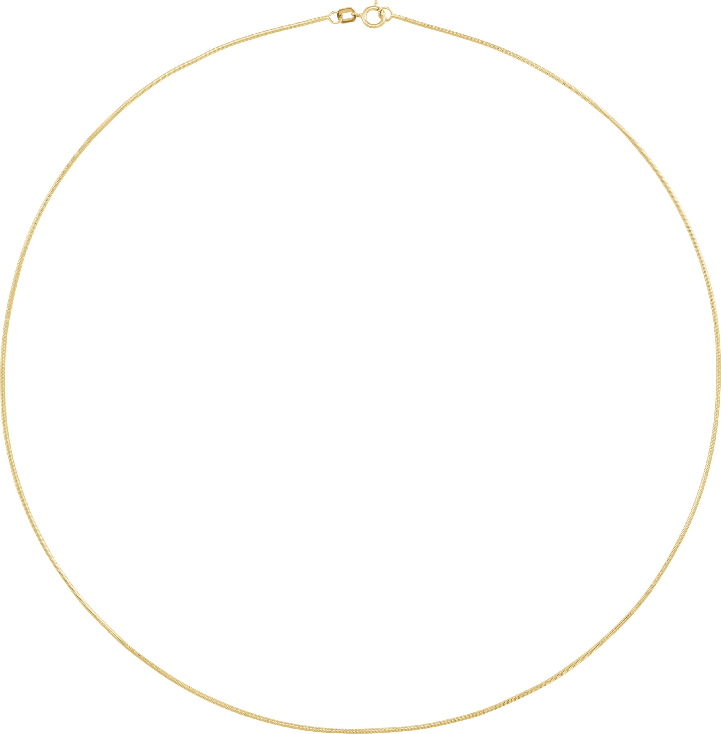 1 mm Round Snake Chain view 2