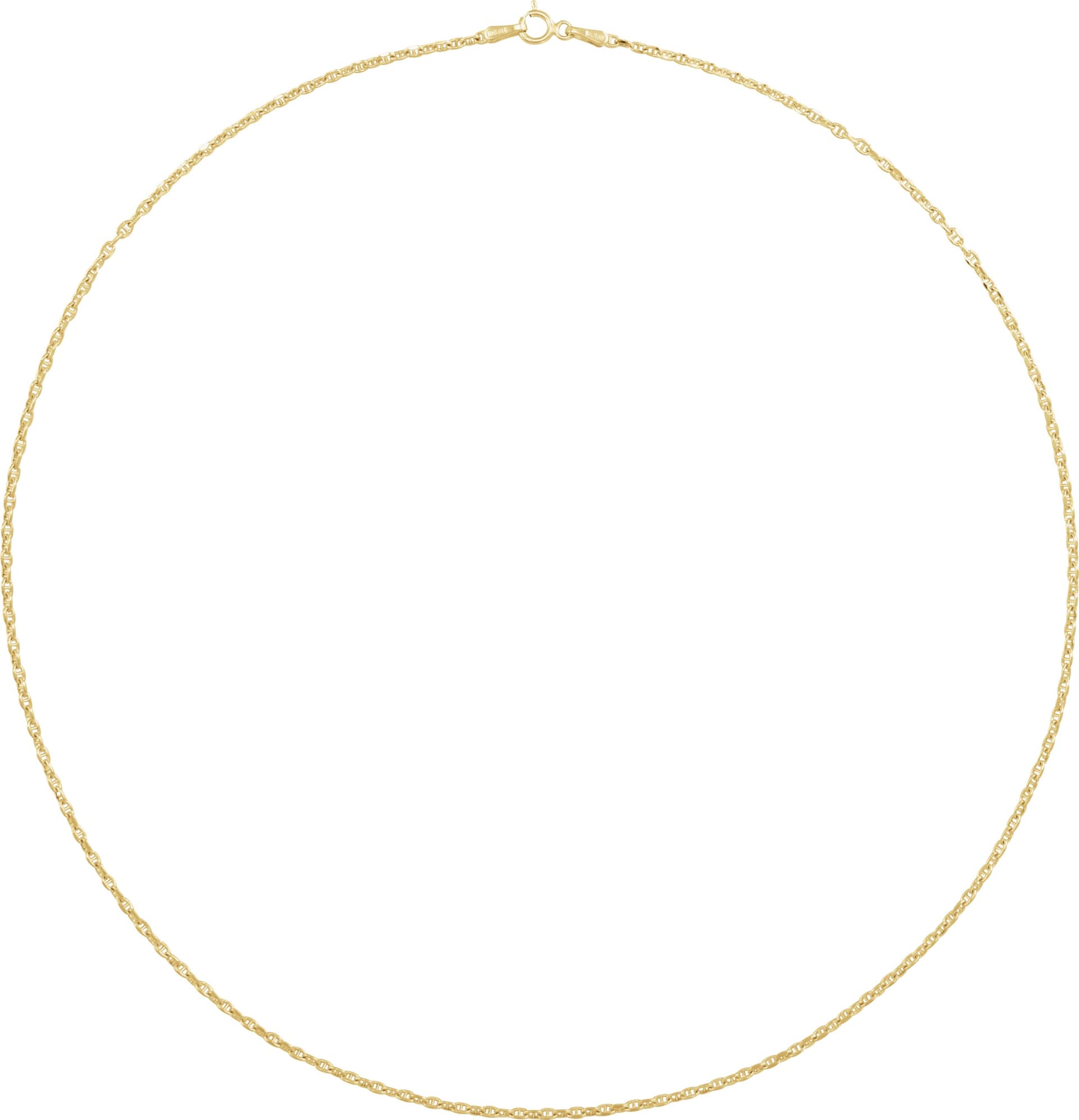 1.8 mm Hollow Diamond-Cut Anchor Chain view 3