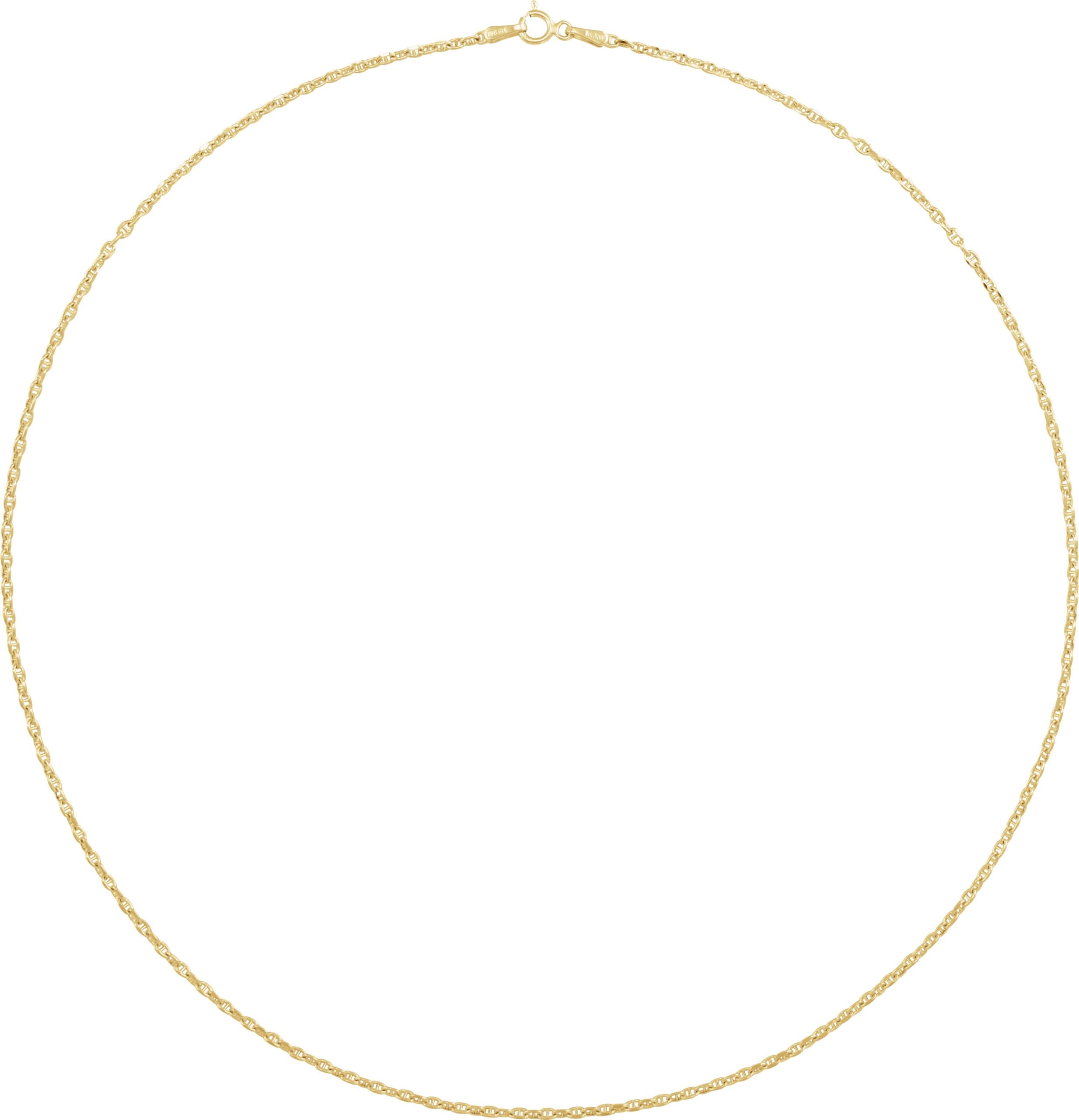1.8 mm Hollow Diamond-Cut Anchor Chain view 3