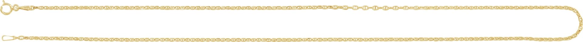 1.8 mm Hollow Diamond-Cut Anchor Chain view 2