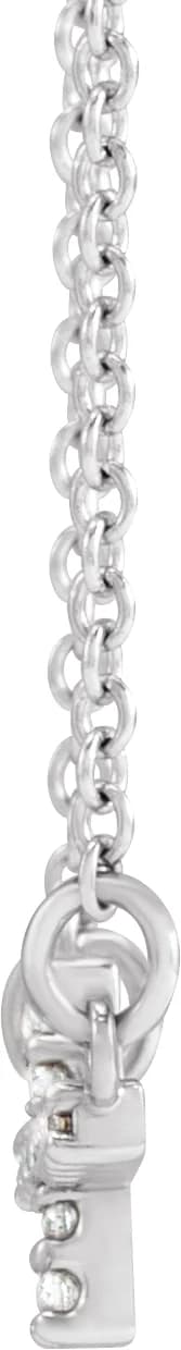 Sideways Cross Necklace, view 3