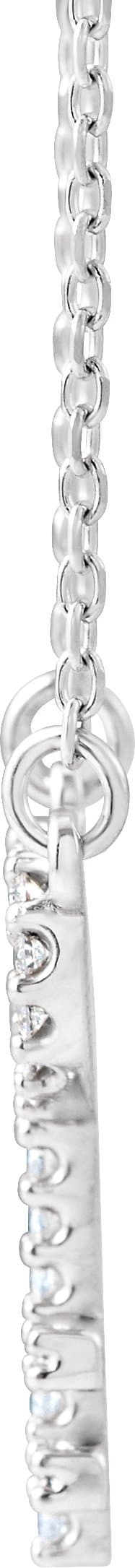 Petite Heart Key Necklace view 2