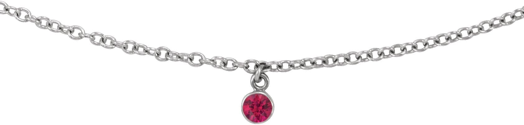 Bezel-Set Solitaire Necklace view 2