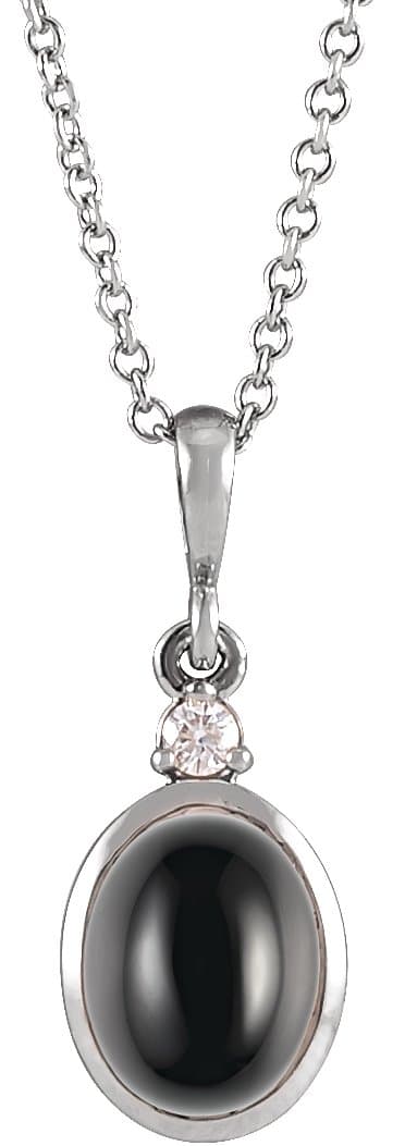 Cabochon Bezel-Set Necklace or Pendant view 1