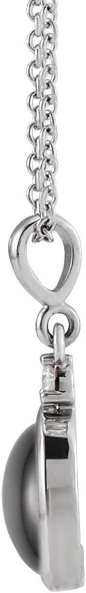 Cabochon Bezel-Set Necklace or Pendant view 2