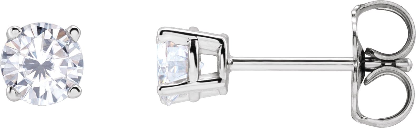 14K Rose 1 1/2 CTW Natural Diamond Earrings