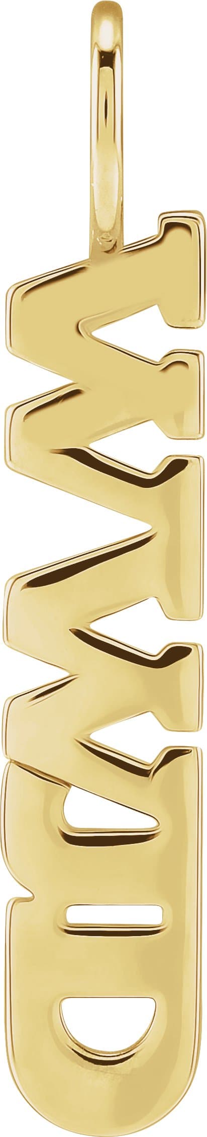 14K Rose Gold WWJD Charm/Pendant