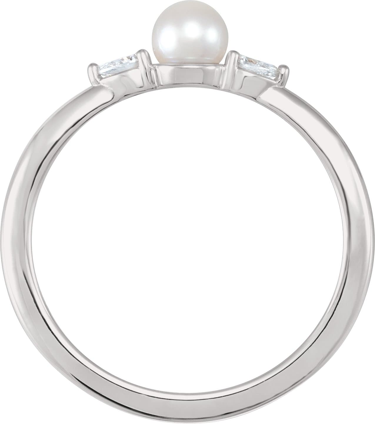 Accented Pearl Ring view 2