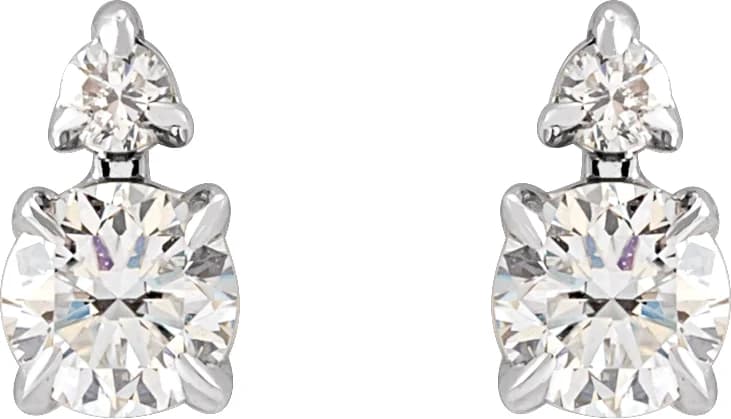 Lab-Grown Diamond Earrings, view 3
