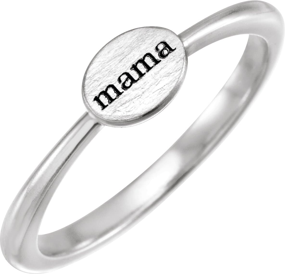 14K Rose 6.75x5 mm Oval Engravable Ring