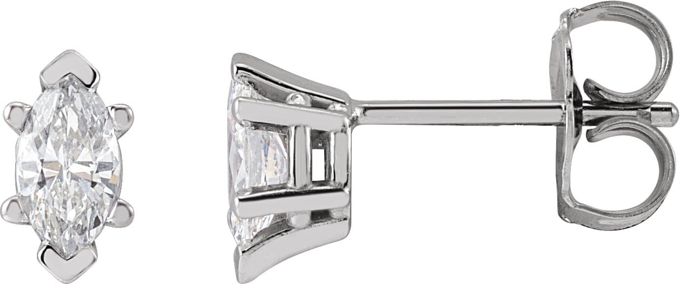 14K Rose 1/2 CTW Lab-Grown Diamond Earrings