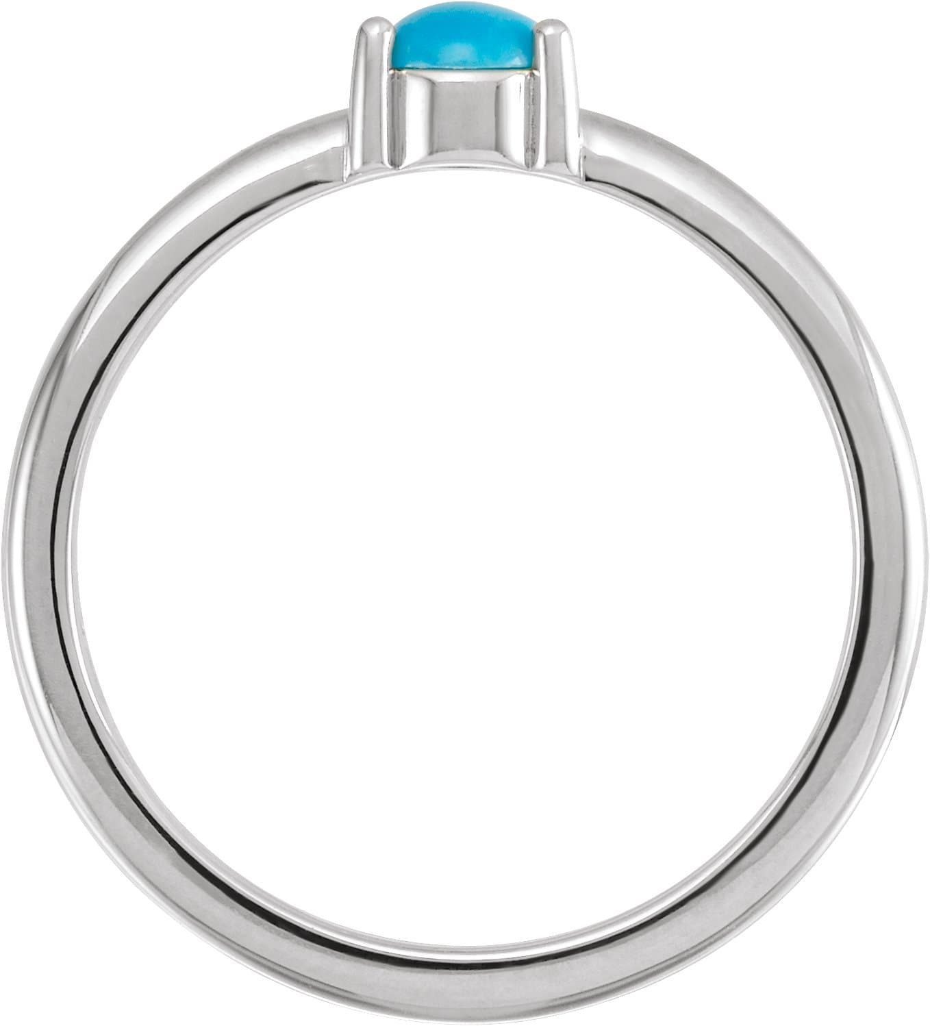 Cabochon Solitaire Ring view 2