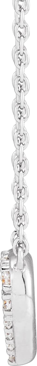 Lab-Grown Diamond Heart Necklace, view 3