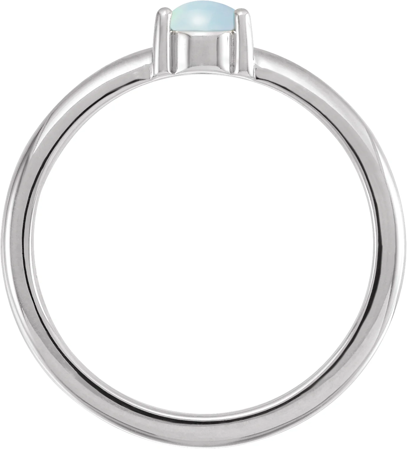 Cabochon Solitaire Ring, view 3