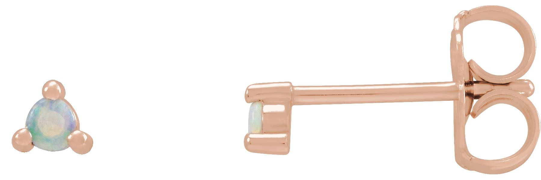 14K Rose .04 CTW Rose-Cut Natural Diamond Earrings