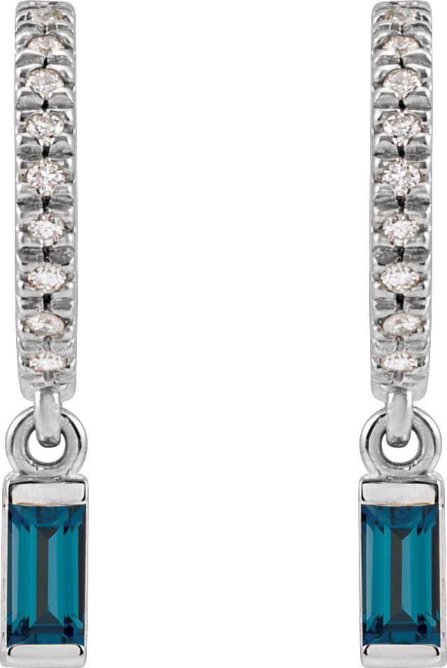 French-Set Dangle Hoop Earrings view 2