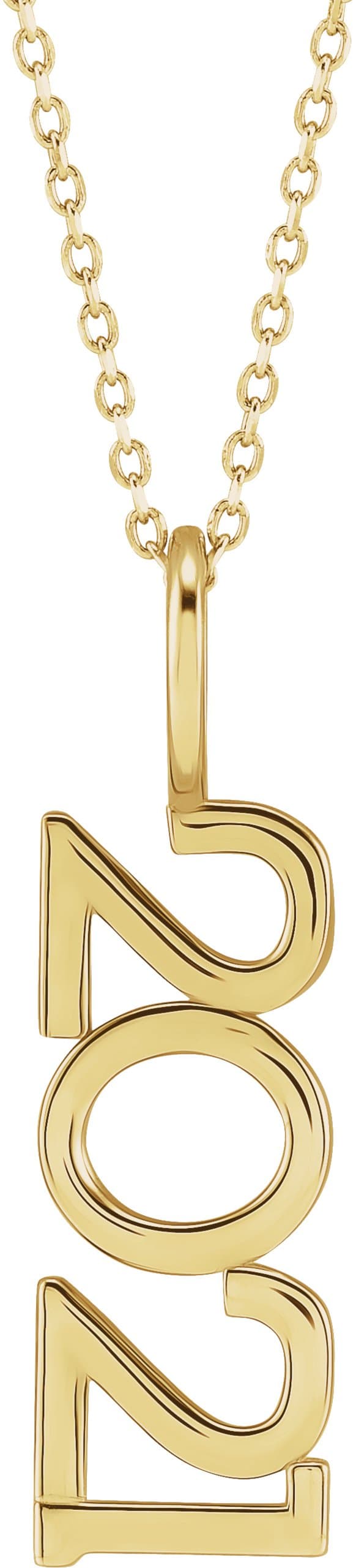 14K Rose Gold 2021 Year 16-18" Necklace