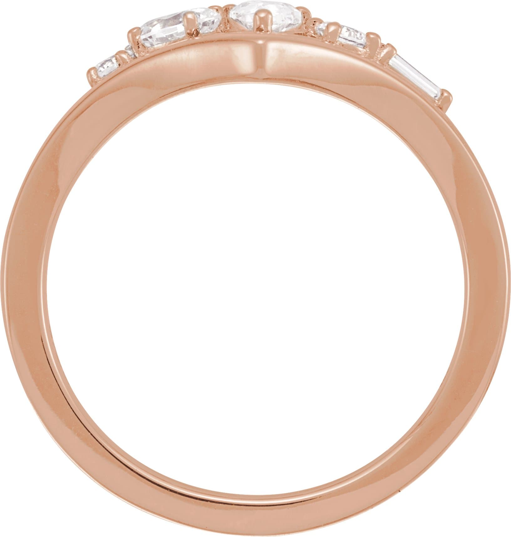 Lab-Grown Diamond V Ring view 2