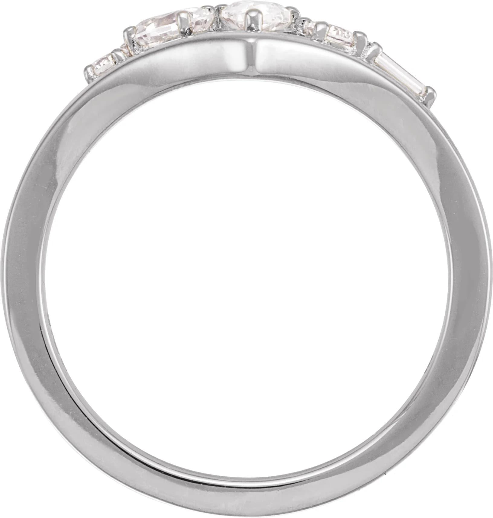 Lab-Grown Diamond V Ring, view 3
