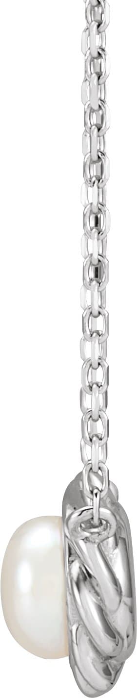 Pearl Halo-Style Necklace or Center view 2