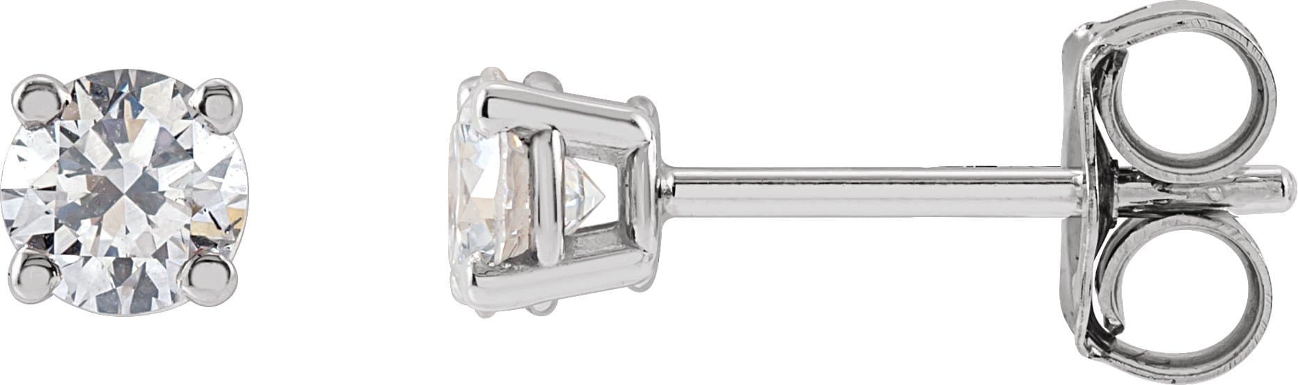 14K Rose Gold 1 1/2 CTW Lab-Grown Diamond Earrings