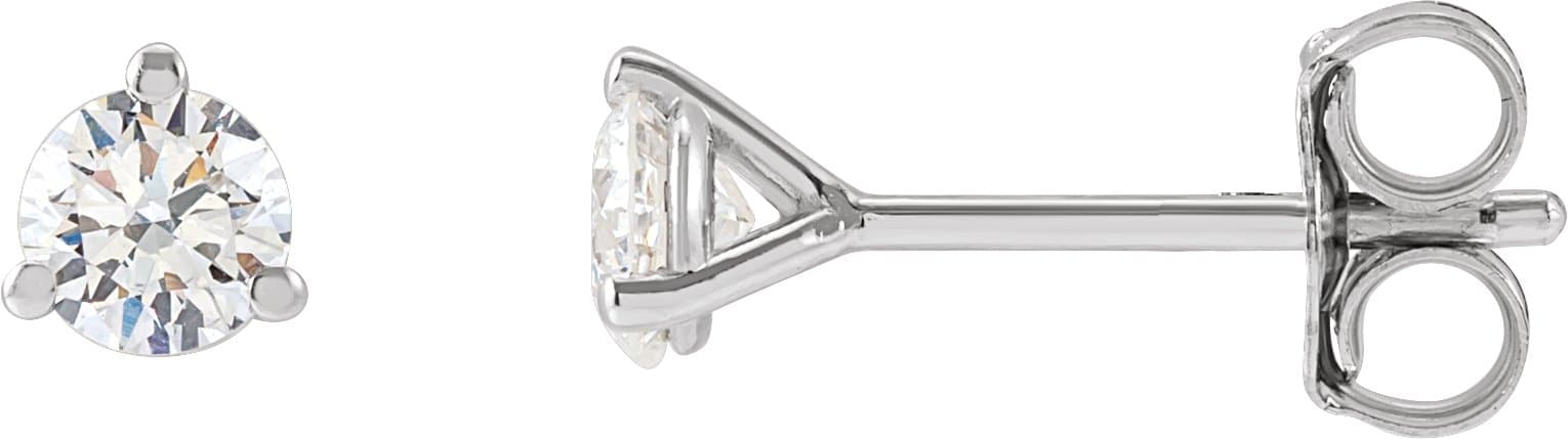 14K Rose 1 1/5 CTW Lab-Grown Diamond Stud Earrings