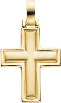 14K Yellow 30x24 mm Cross Pendant