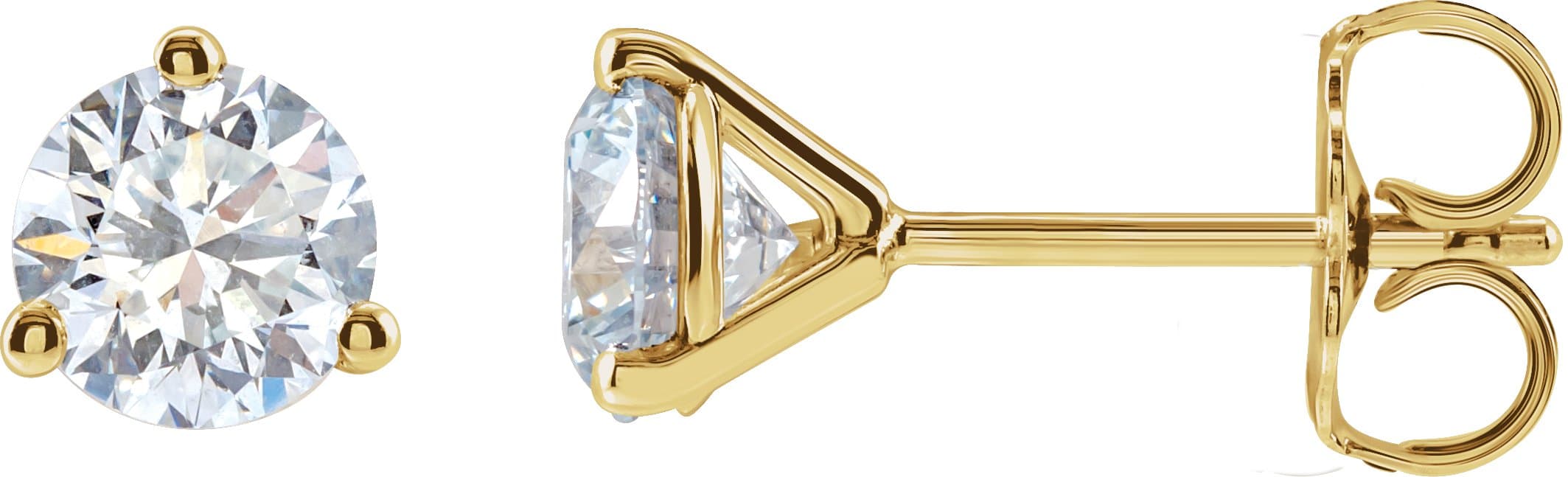 14K Rose 1 1/5 CTW Lab-Grown Diamond Stud Earrings