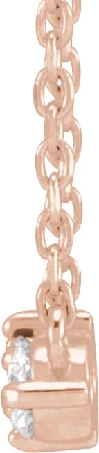 Three-Stone Bar Necklace — view 3