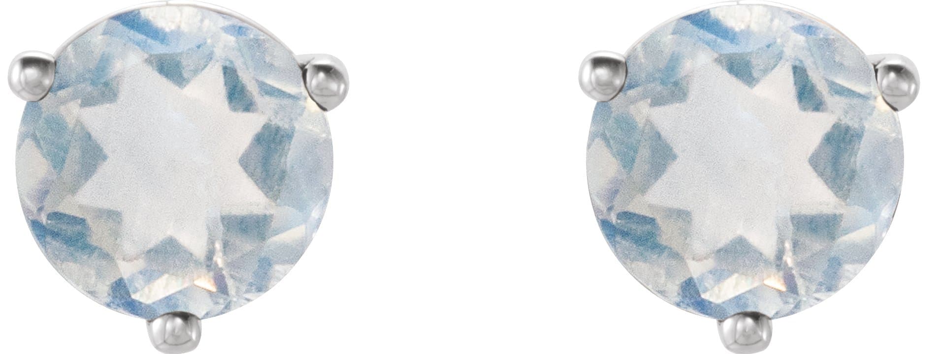 Round 3-Prong Stud Earrings view 2
