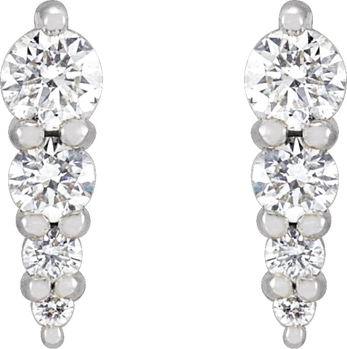 Graduated Bar Earrings, view 3
