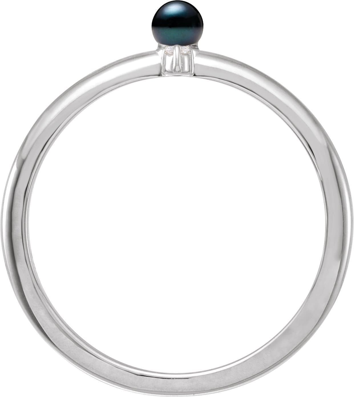 Accented Pearl Ring view 2