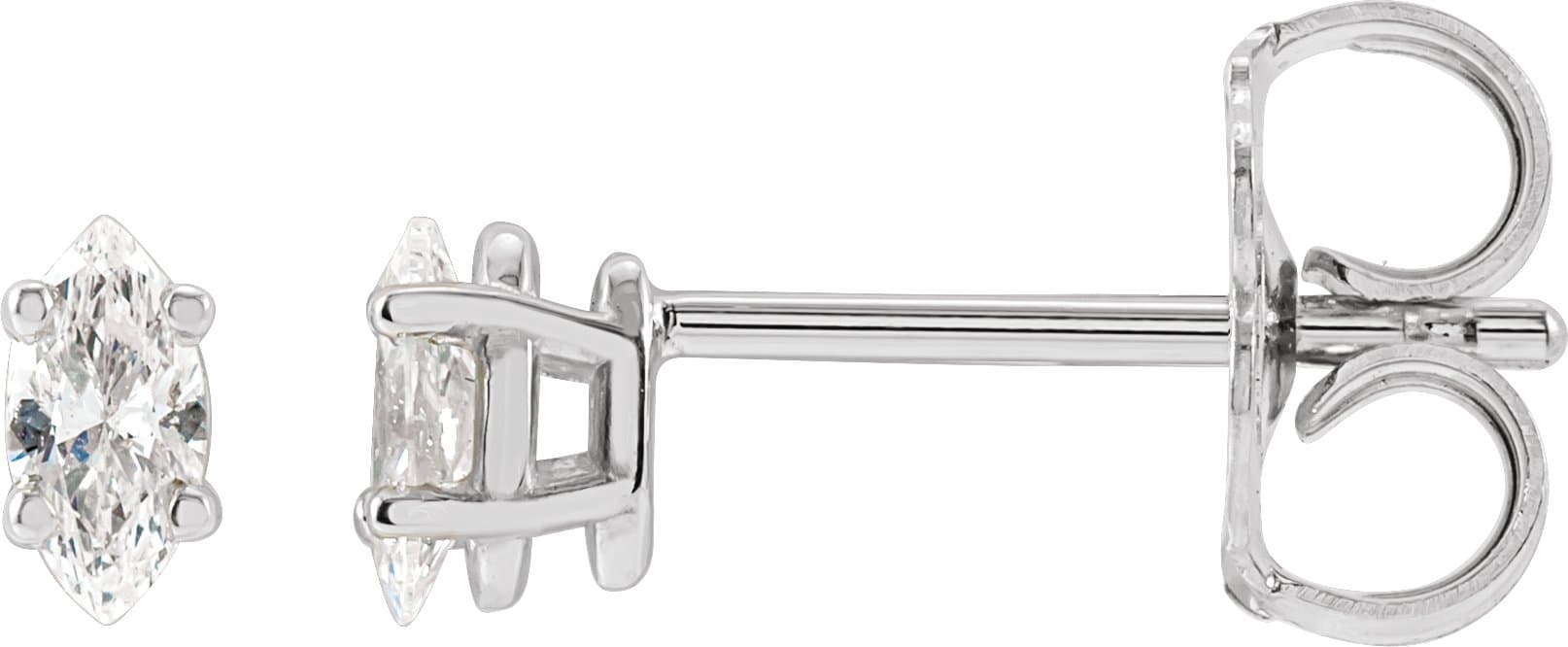 14K Rose 1/4 CTW Natural Diamond Earrings