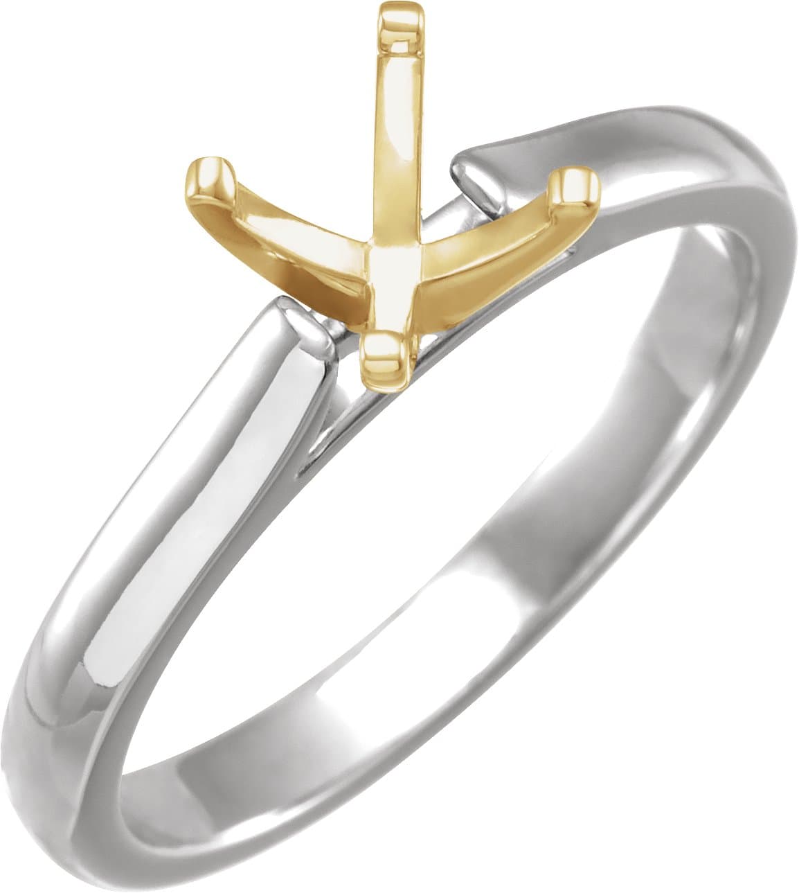 14K Rose Gold 5.2 mm Round Solitaire Engagement Ring Mounting