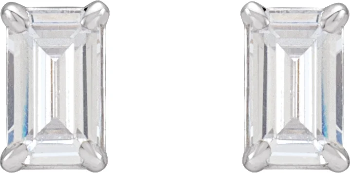 Lab-Grown Diamond Stud Earrings, view 3