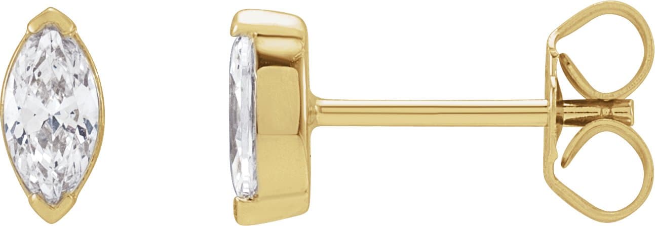 14K Rose 1/2 CTW Lab-Grown Diamond Stud Earrings