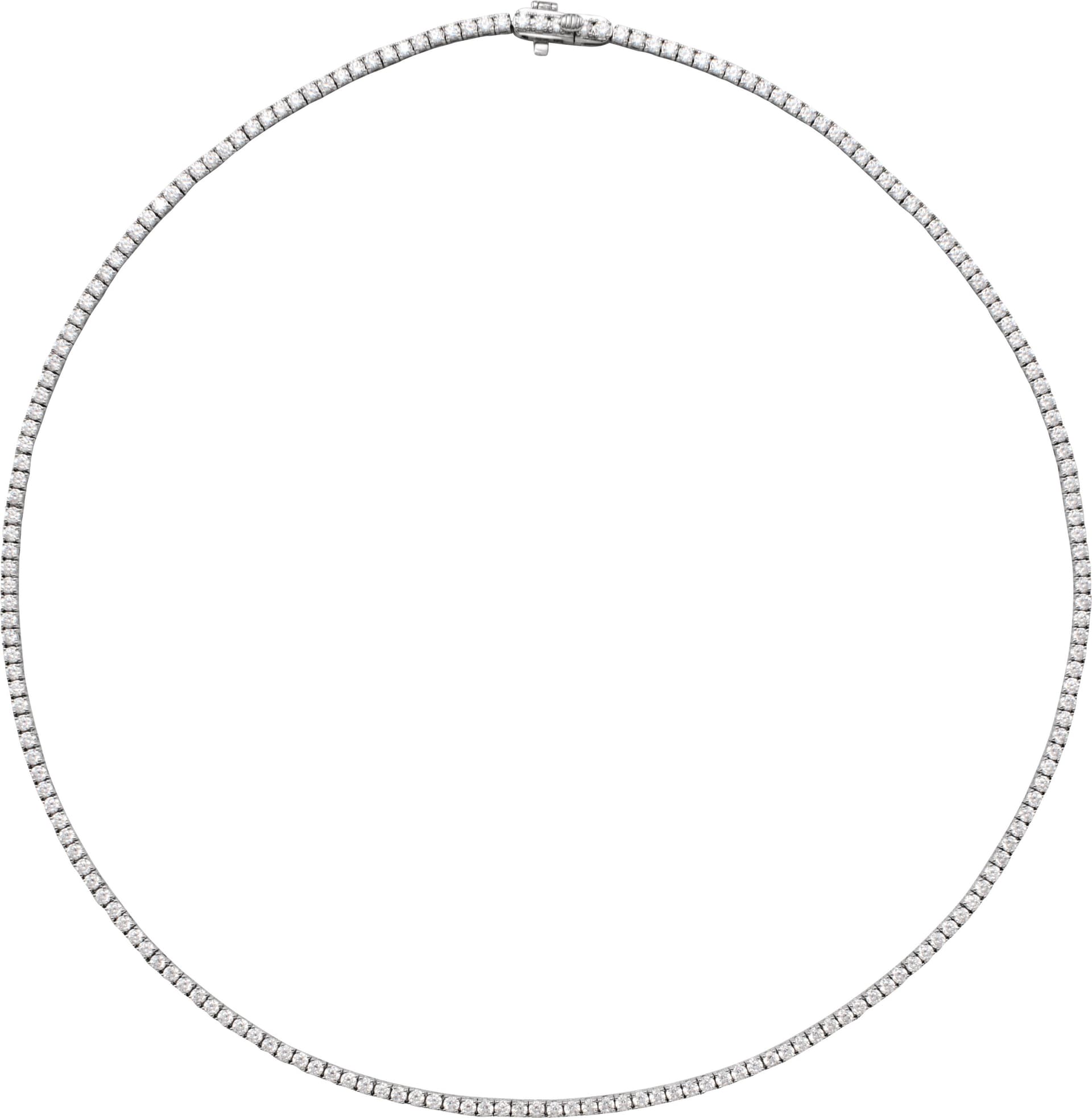 14K Yellow Gold 5 7/8 CTW Natural Diamond Line 16" Necklace
