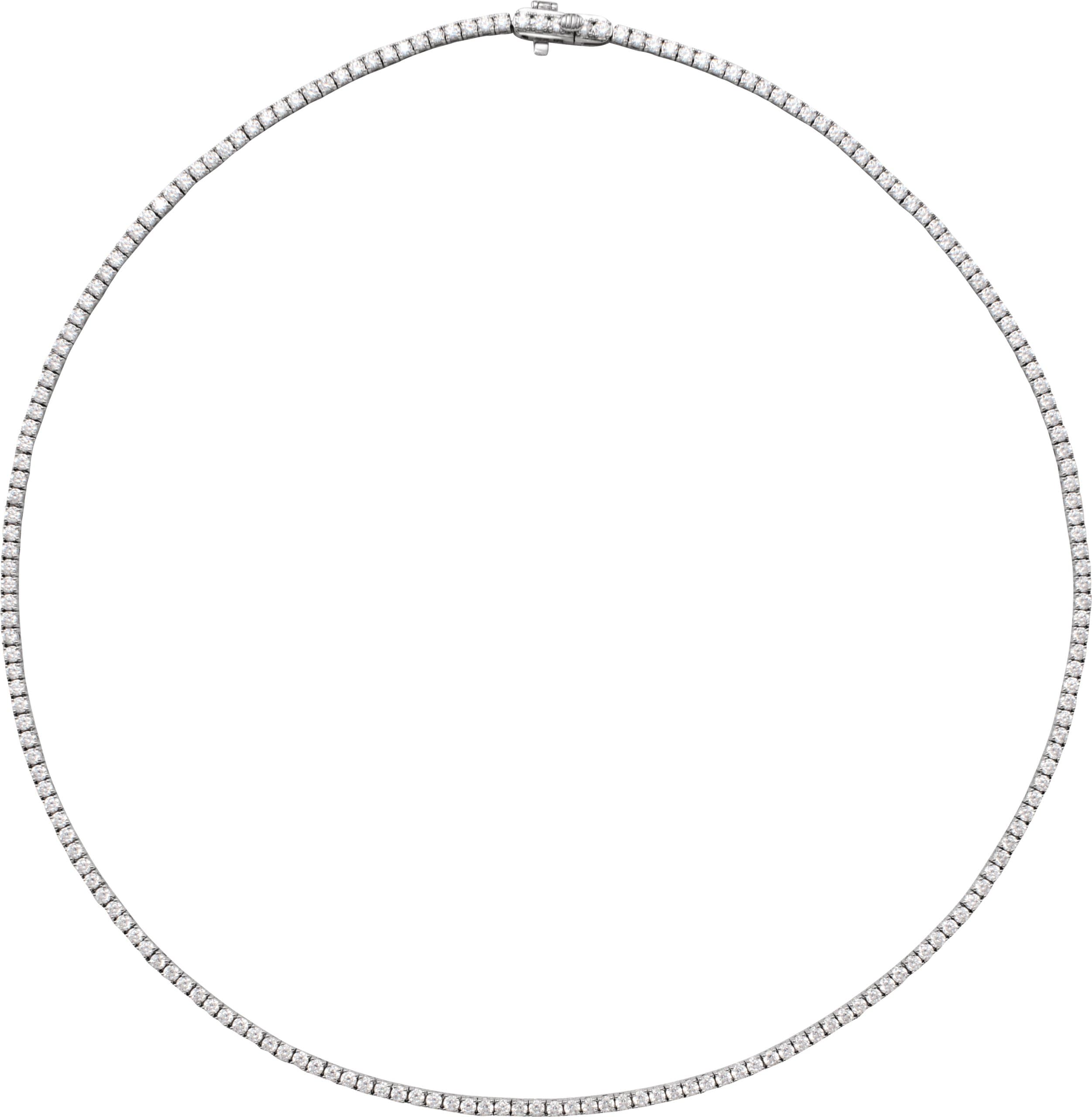 14K Rose 5 7/8 CTW Lab-Grown Diamond Line 16 Necklace