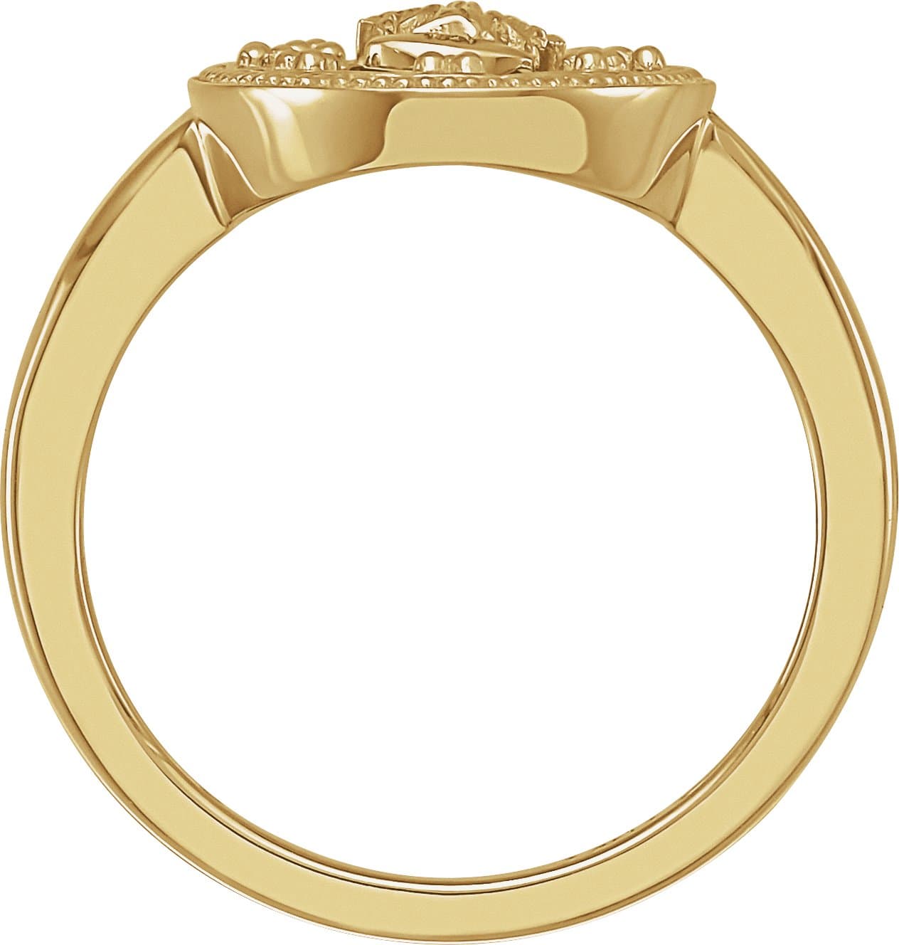 Enamel Miraculous Medal Ring view 2