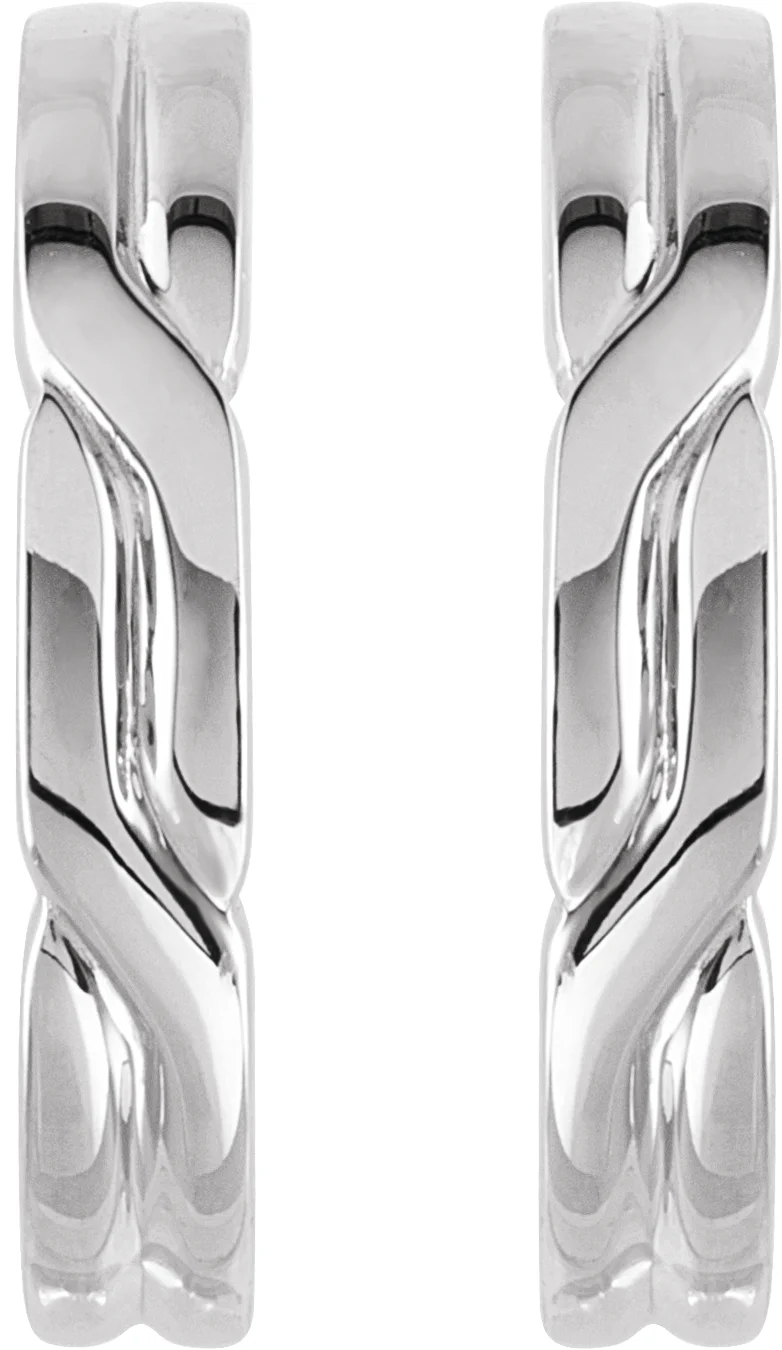 J-Hoop Earrings, view 3