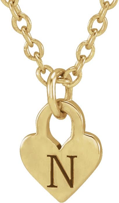 Engravable Heart Necklace or Pendant view 3